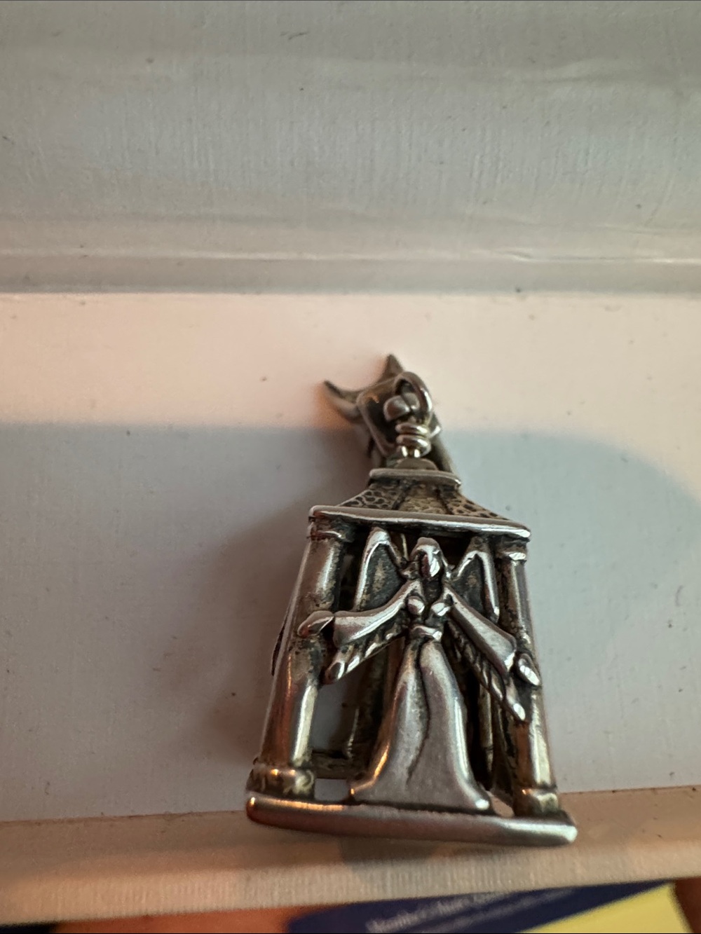Sterling Silver Angel bell Chapel Pendant or Charm